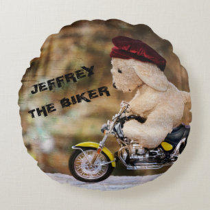 Motorcyklisten Rund Kudde