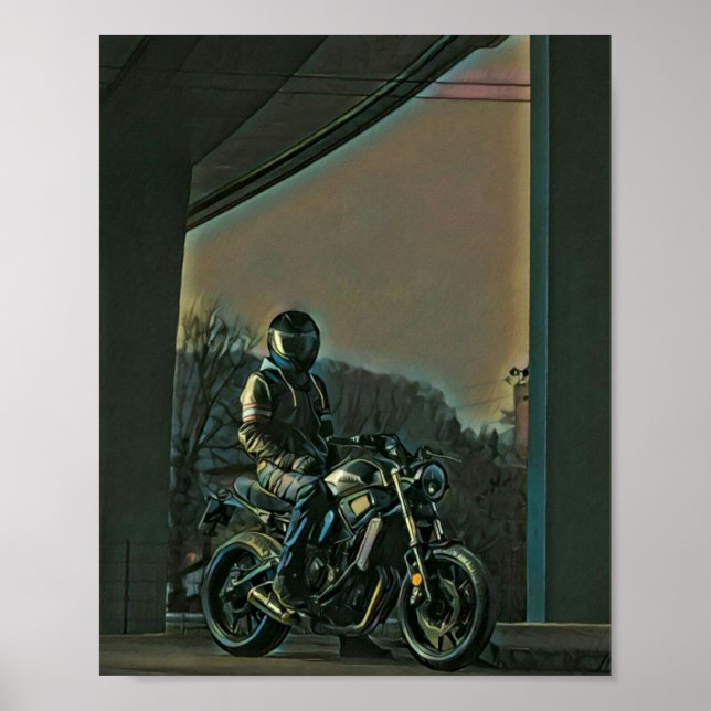 Motorcyklister Poster (Framsidan)