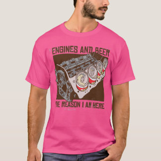 Motorer och öl t shirt