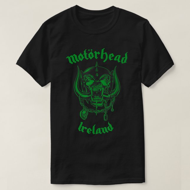 Motörhead - Grönt Warsea Ireland St. Patrick's Day T Shirt (Design framsida)