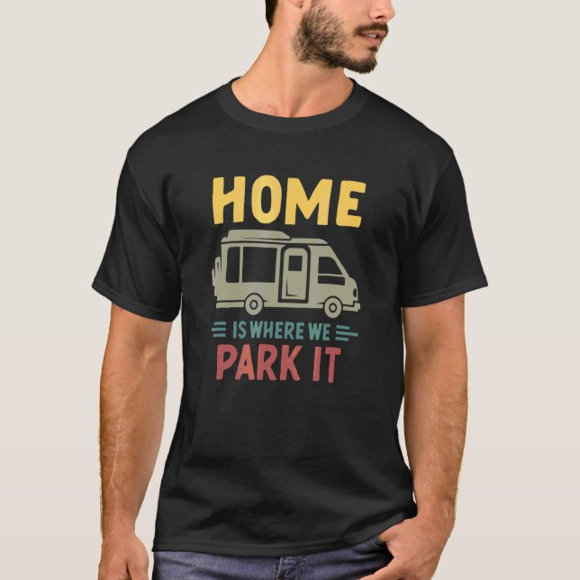 Motorhem i Caravan 1 T Shirt (Framsida)