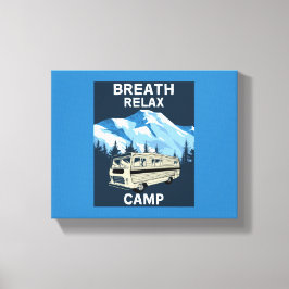 Motorhem RV | Camper | Resa Van | Retro Mugg Canvastryck