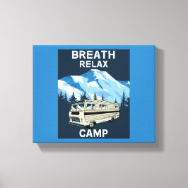 Motorhem RV | Camper | Resa Van | Retro Mugg Canvastryck