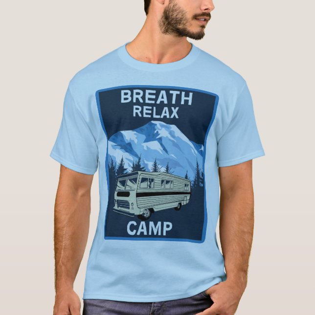 Motorhem RV | Camper | Resa Van | Retro Mugg T Shirt (Framsida)