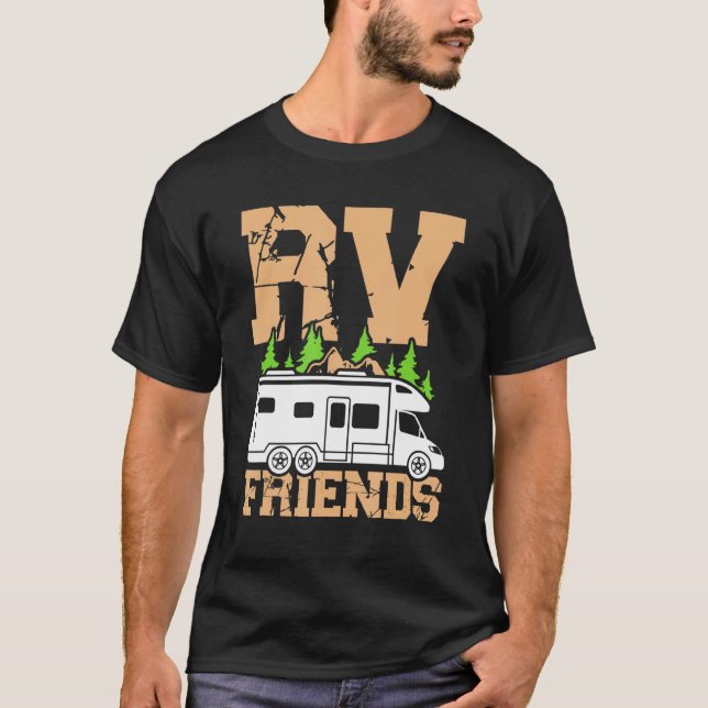 Motorhem Rv Camping Camper Rv Friends 2 T Shirt (Framsida)