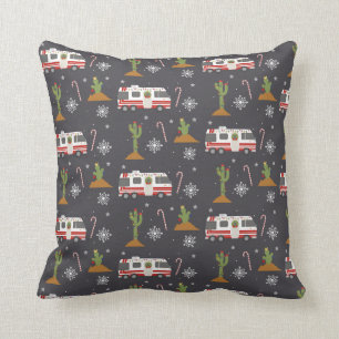 Motorhem RV Desert Cactus jul Dekorativ kudde