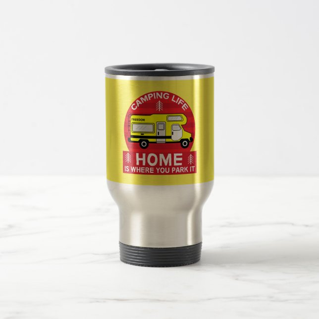 Motorhem | RV Motorhem | Camping Life Latte Mugg (Center)