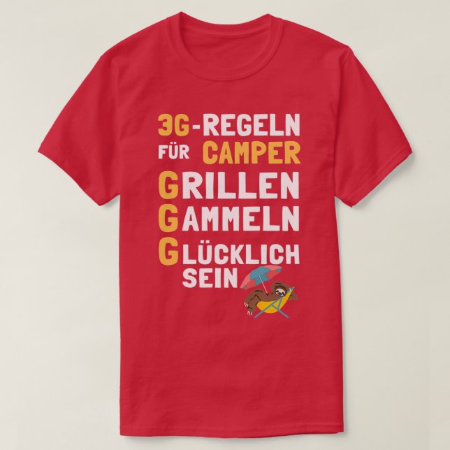 Motorhemchauffören för motorhem, Gift Camper Campi T Shirt (Design framsida)