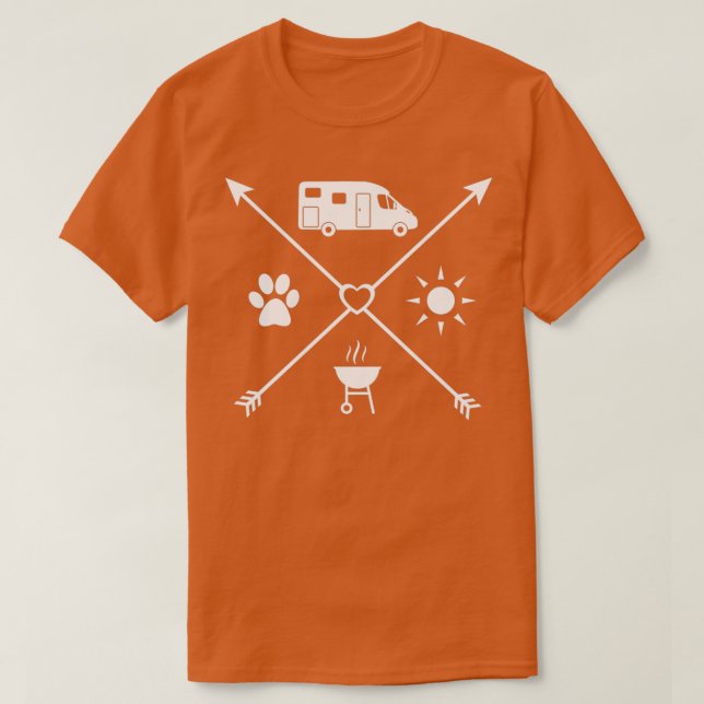 Motorhemförare med tillhörande motorhem t shirt (Design framsida)
