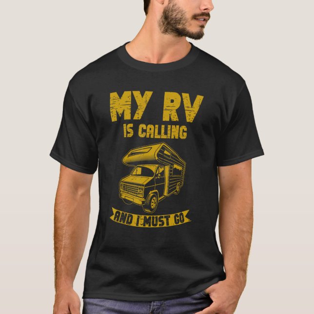 Motorhemmet min TV ringer och jag måste åka T Shirt (Framsida)