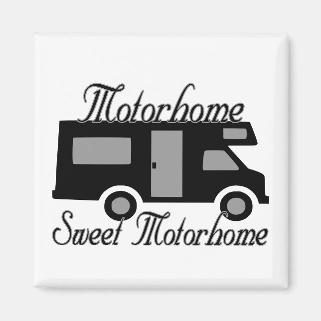 Motorhemmet Sweet Motorhome RV Magnet (Framsidan)