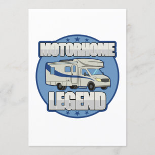 Motorhemslegend RV Pension Gift Inbjudningar