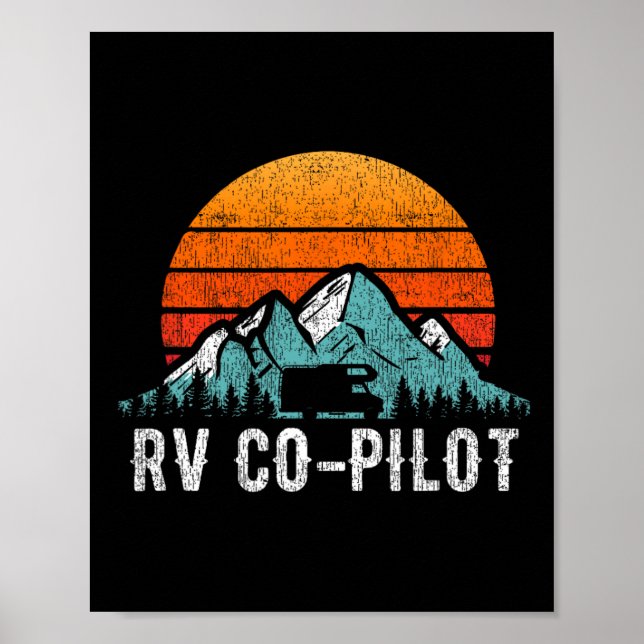Motorhome Resematerial Rv Semester Retro Rv Andrep Poster (Framsidan)