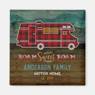 Motorhome RV Campare Resa Skåpbil Lantlig Magnet