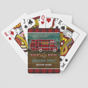 Motorhome RV Campare Resa Skåpbil Lantlig Spel Kort