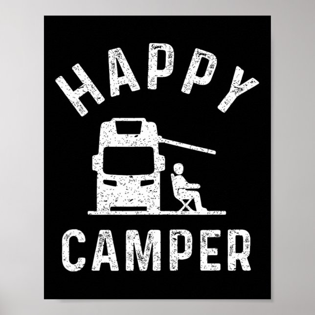 Motorhome T-shirts Glad Cammare  Poster (Framsidan)