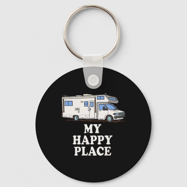 Motorhome T-shirts Mitt glada ställe Cl C  Nyckelring (Framsida)