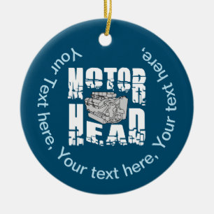Motorhuvudmotor Julgransprydnad Keramik