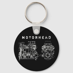 Motorhuvudnyckelkedja Nyckelring