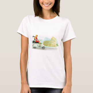Motorino flicka i Rome T-shirt