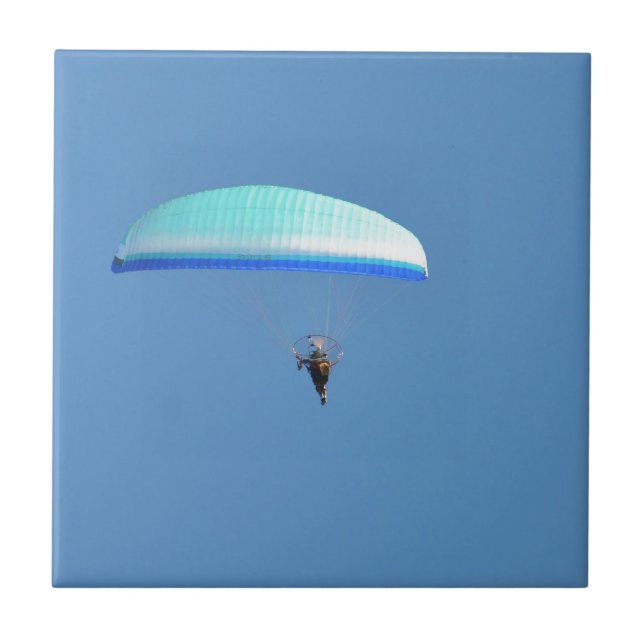 Motoriserad paraglider kakelplatta (Framsidan)