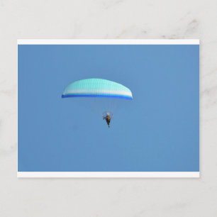Motoriserad paraglider vykort