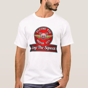 Motorisk olja för flyggris t-shirt