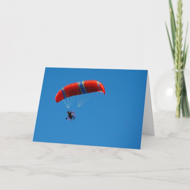 Motorisk Paraglider: Tajma för att soar Kort (Framsida)