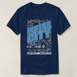 Motorisk USA för bilar för stadsDetroit Michigan Tröja