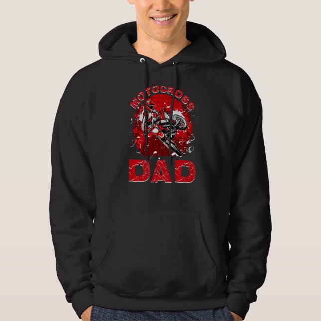 Motorkorsningen Pappa Hoodie (Framsida)