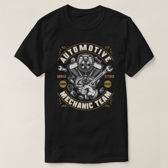 Motormekanik Tävling T Shirt (Design framsida)