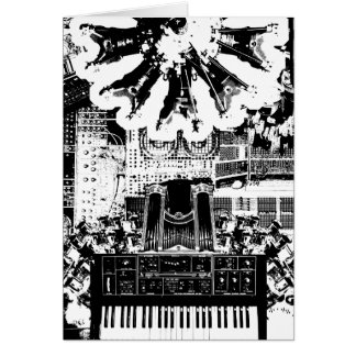 Motorn stiger ombord hälsningskort