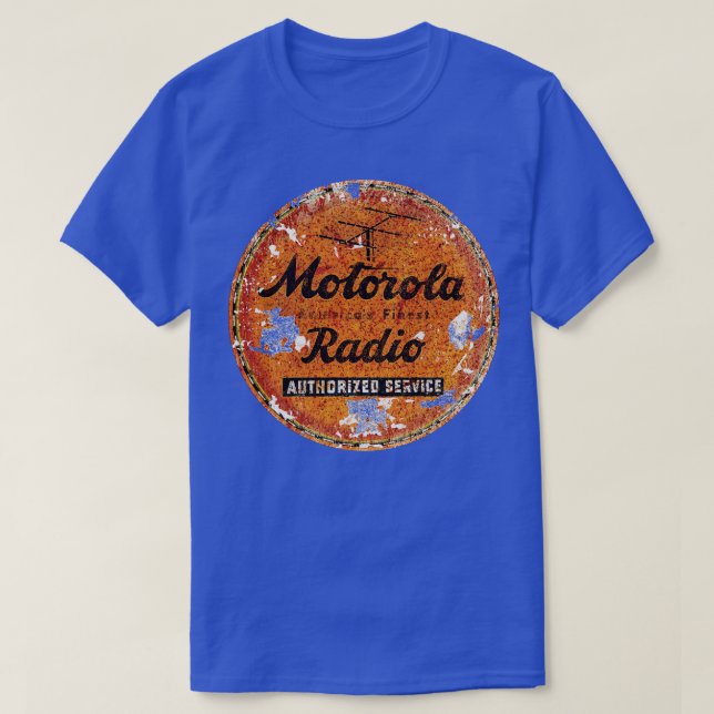 Motorola Vintage Radio T Shirt (Design framsida)