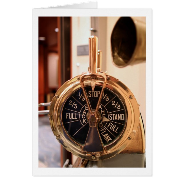 Motorordertelegraf Hälsningskort (Framsidan)