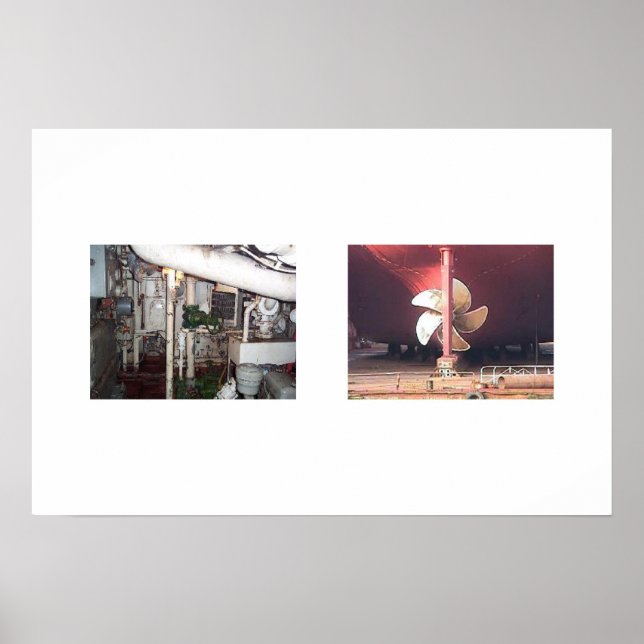 Motorrum 2 och prop Storlek 22 x 15 Poster (Framsidan)