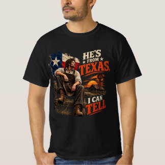 Motorsågs-skräck Halloween Han är från Texas T Shirt