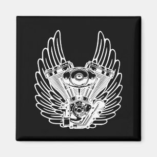 Motorskylt Magnet