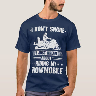 Motorsläde Vintersporter Roligt Snöskoter vän T Shirt