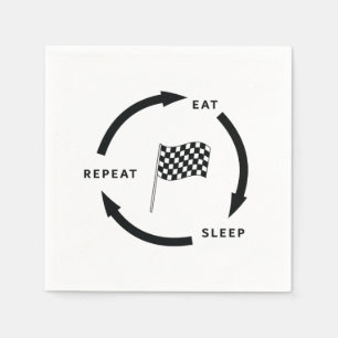 Motorsport Ät Sova Upprepa Sportfantast säger Pappersservett