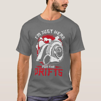 Motorsport Biltuning Bara här för hans Drifts vän T Shirt