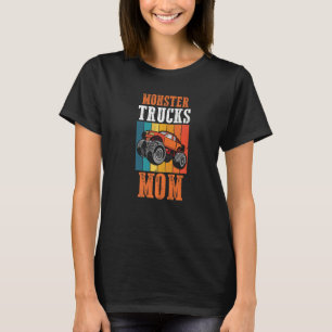 Motorsport Mors dag Retro Monster Lastbil Mamma T Shirt