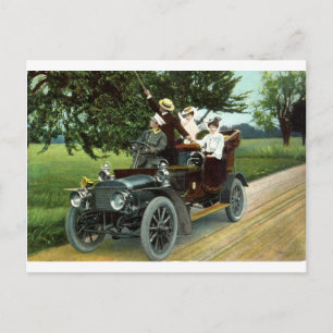 Motortering 1910-Vintagen Vykort