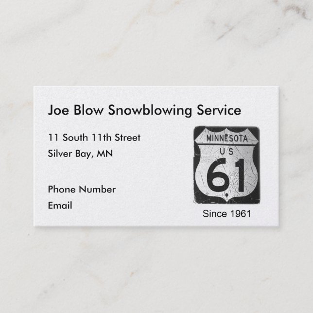 Motorväg 61 tidsbeställning kort (Framsida)