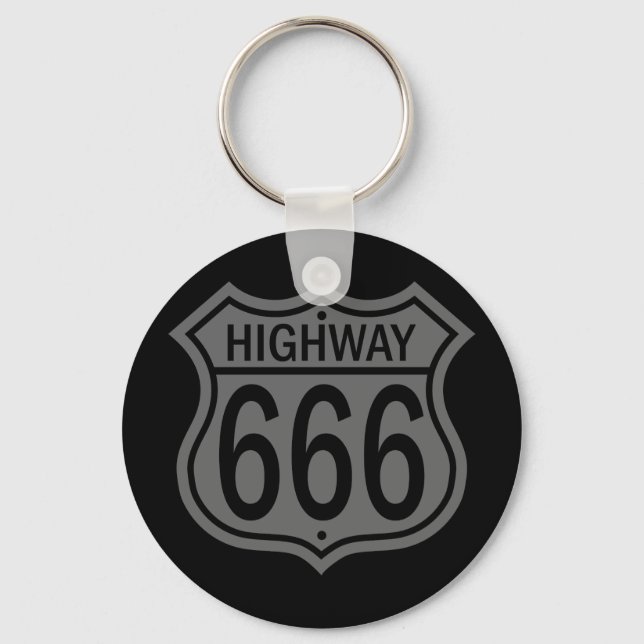 Motorväg 666 nyckelring (Framsida)