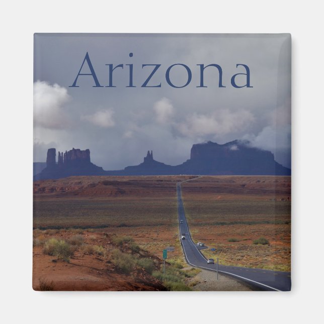 Motorväg till Monument Valley Arizona Magnet (Framsidan)