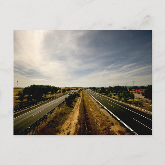 motorväg vykort (Framsida)