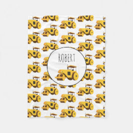 Motorvagnsanläggning Lastbil Boys Namn Fleecefilt