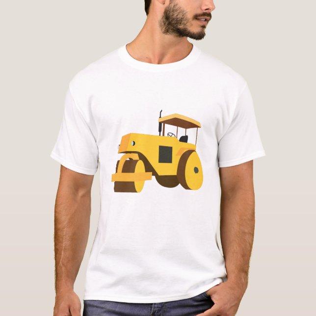 Motorvagnsanläggning Lastbil T Shirt (Framsida)