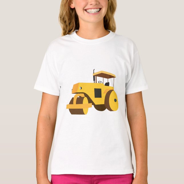 Motorvagnsanläggning Lastbil T Shirt (Framsida)