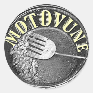 MOTOVUNE-hash-logotyp Runt Klistermärke